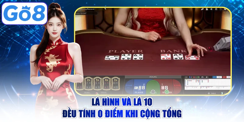 Lá hình và lá 10 đều tính 0 điểm khi cộng tổng
