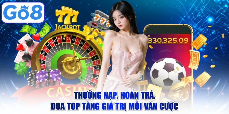 Thưởng nạp, hoàn trả, đua top tăng giá trị mỗi ván cược
